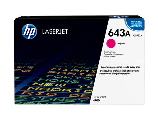 [Q5953A] HP 643A Magenta Original LaserJet Toner Cartridge
