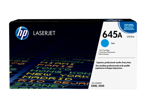 [C9731A] HP 645A Cyan Original LaserJet Toner Cartridge