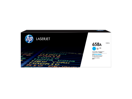[W2001A] HP 658A Cyan Original LaserJet Toner Cartridge