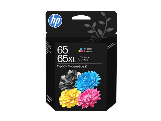 [6ZA78BN] HP 65XL 2-pack Black Original Ink Cartridges