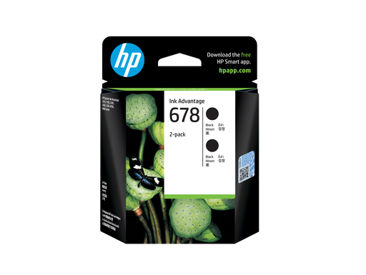 [L0S23AA] HP 678 2-pack Black Original Ink Advantage Cartridges