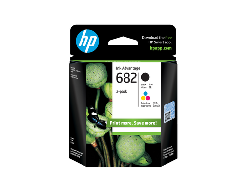 [6ZD29AA] HP 682 Color/Black Ink Cartridge Combo 2-Pack
