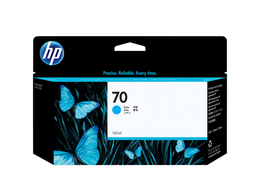 [C9452A] HP 70 130-ml Cyan DesignJet Ink Cartridge