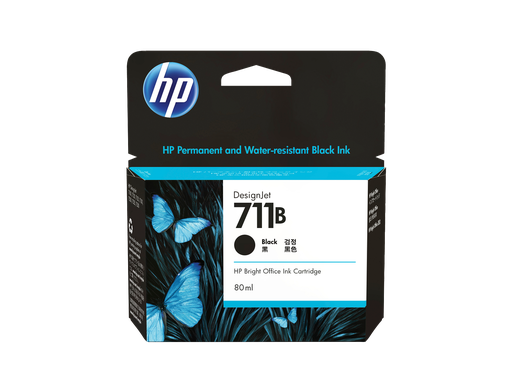 [3WX01A] HP 711B 80-ml Black DesignJet Ink Cartridge