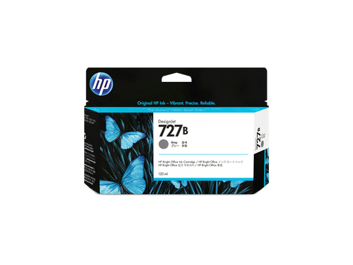[3WX15A] HP 727B 130-ml Gray DesignJet Ink Cartridge