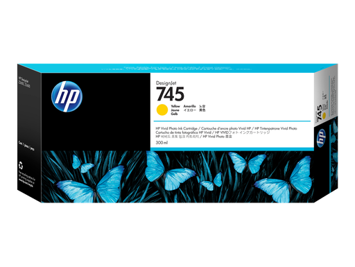 [F9K02A] HP 745 300-ml DesignJet Yellow Ink Cartridge