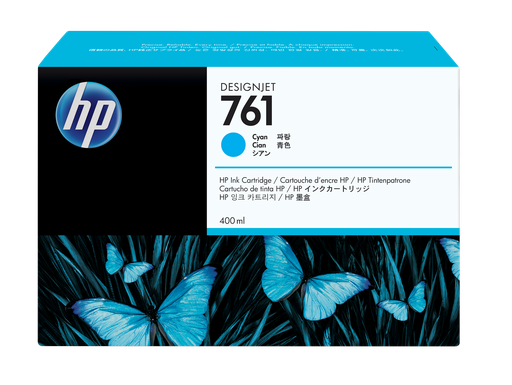 [CM994A] HP 761 400-ml Cyan DesignJet Ink Cartridge
