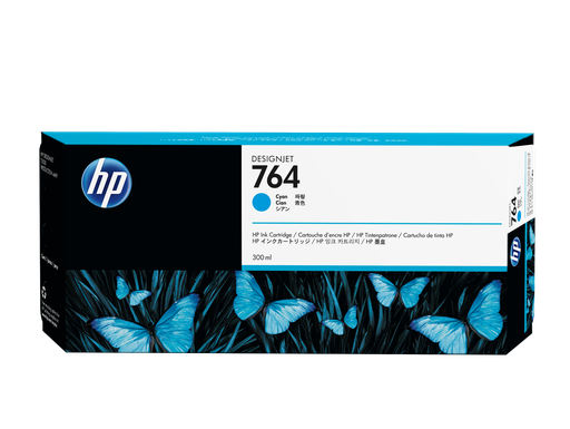 [C1Q13A] HP 764 300-ml Cyan DesignJet Ink Cartridge