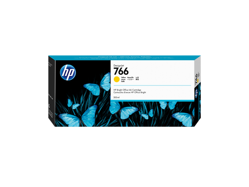 [P2V91A] HP 766 300-ml Yellow DesignJet Ink Cartridge