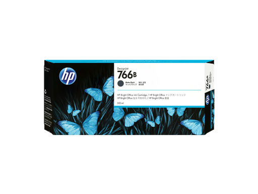 [3ED57A] HP 766B 300-ml Matte Black DesignJet Ink Cartridge