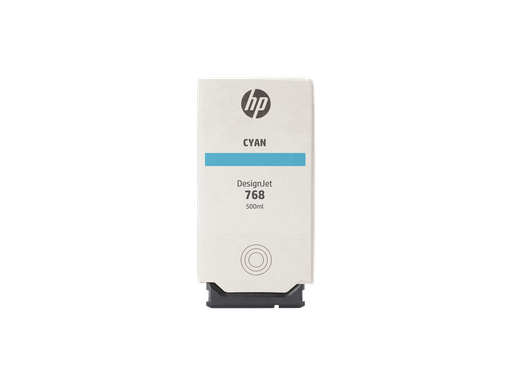 [4S5B5A] HP 768 500-ml Cyan DesignJet Ink Cartridge