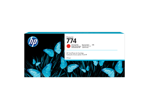 [P2W02A] HP 774 775-ml Chromatic Red DesignJet Ink Cartridge
