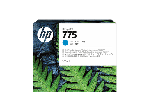 [1XB17A] HP 775 500-ml Cyan Ink Cartridge