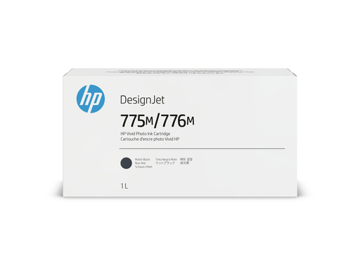 [3WW85A] HP 775M/776M 1-liter Matte Black Ink Cartridge