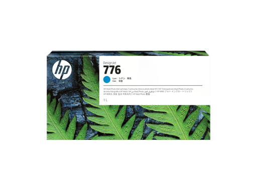 [1XB09A] HP 776 1-liter Cyan Ink Cartridge