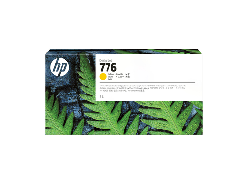 [1XB08A] HP 776 1-liter Yellow Ink Cartridge