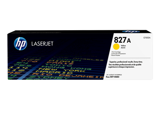 [CF302A] HP 827A Yellow Original LaserJet Toner Cartridge