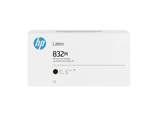 [4UV21A] HP 832M 1-liter Black Latex Ink Cartridge