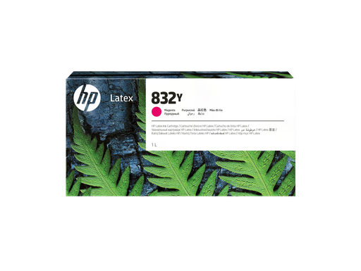 [4UV07A] HP 832Y 1-liter Magenta Latex Ink Cartridge
