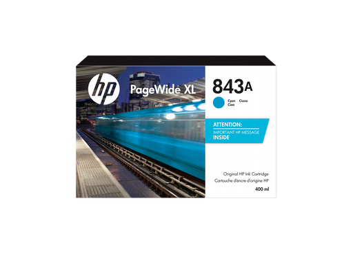 [C1Q58A] HP 843A 400-ml Cyan PageWide XL Ink Cartridge