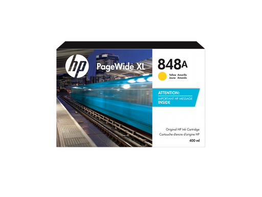 [F9J85A] HP 848A 400-ml Yellow PageWide XL Ink Cartridge