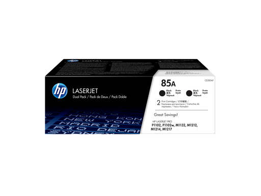 [CE285D] HP 85A 2-pack Black Original LaserJet Toner Cartridges