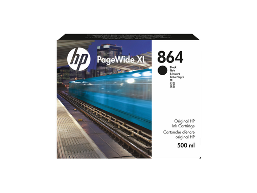 [3ED86A] HP 864 500-ml Black PageWide XL Ink Cartridge
