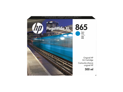 [3ED85A] HP 865 500-ml Cyan PageWide XL Ink Cartridge