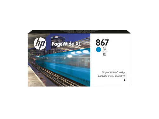 [3ED93A] HP 867 1-liter Cyan PageWide XL Ink Cartridge