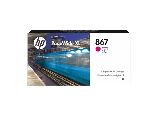[3ED91A] HP 867 1-liter Magenta PageWide XL Ink Cartridge