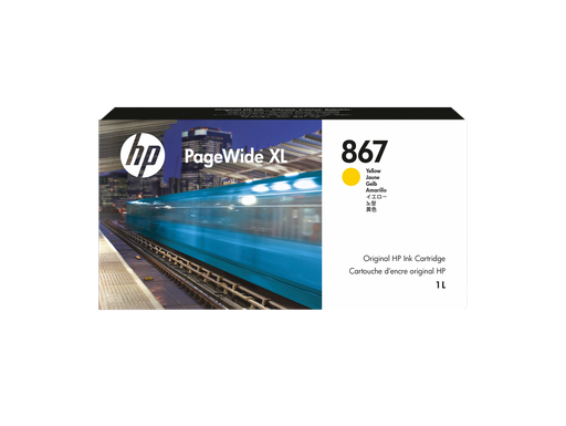 [3ED92A] HP 867 1-liter Yellow PageWide XL Ink Cartridge