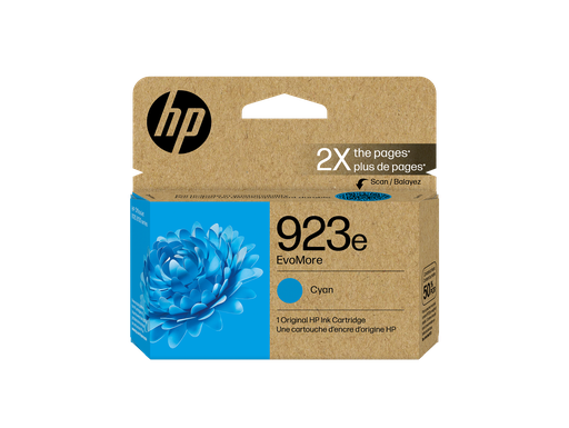 [4K0T4LN] HP 923e EvoMore Cyan Original Ink Cartridge