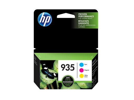 [N9H65FN] HP 935 3-pack Cyan/Magenta/Yellow Original Ink Cartridges