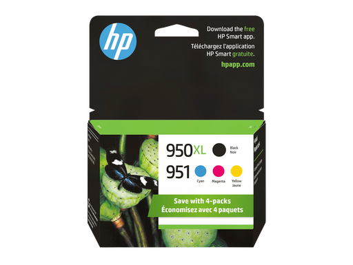 [C2P01FN] HP 950XL High Yield Black/951 Cyan/Magenta/Yellow 4-pack Original Ink Cartridges