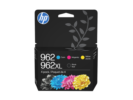 [3JB34AN] HP 962XL High Yield Black/962 Cyan/Magenta/Yellow 4-pack Original Ink Cartridges