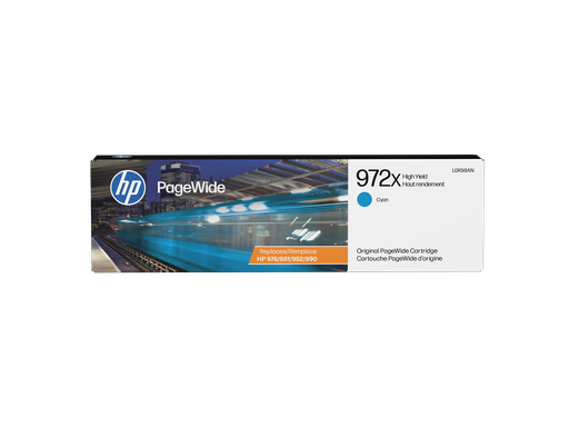 [L0R98AN] HP 972X High Yield Cyan Original PageWide Cartridge