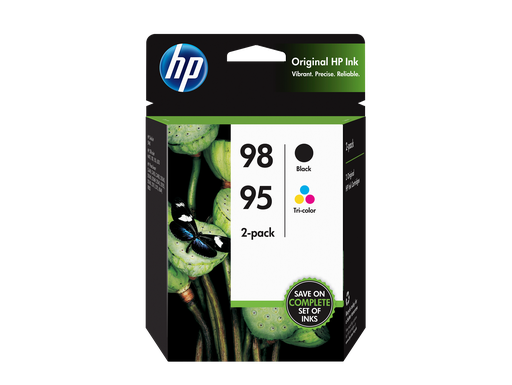 [CB327FN] HP 98 Black/95 Tri-color 2-pack Original Ink Cartridges