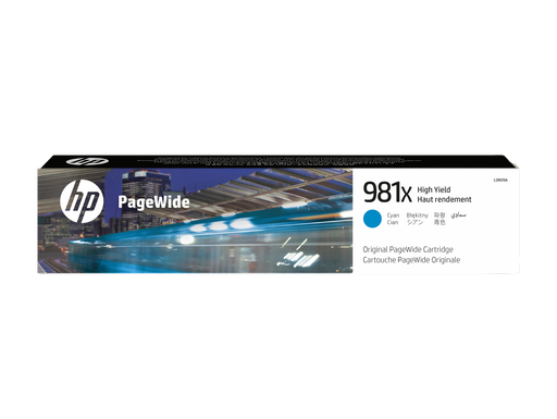 [L0R09A] HP 981X High Yield Cyan Original PageWide Cartridge