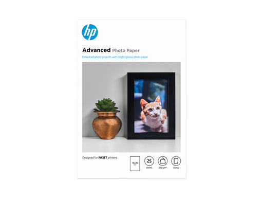 [Q8691A] HP Advanced Photo Paper Glossy 250 g/m2 10 x 15 cm (101 x 152 mm) 25 sheets